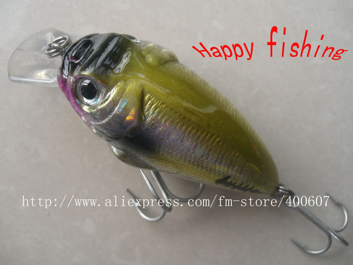 CRANK FISHING LURE (C70F) good for salt/fresh water bottom fishing hard