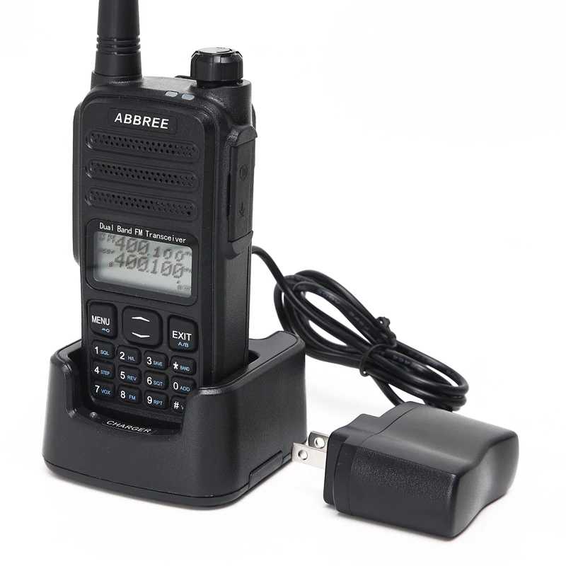 ABBREE AR-52 двухканальные рации дуплекс поперечная полоса ретранслятор UHF VHF Двухдиапазонный 136-174/400-480 МГц двойной прием 2 PTT радио + USB кабель