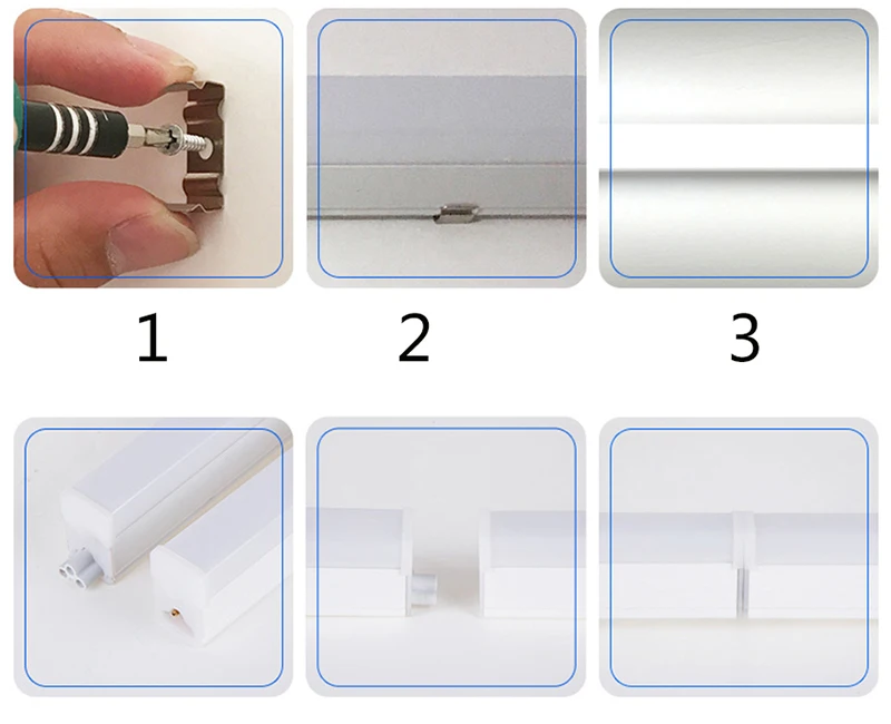 T5 T8 Led Tube Light 220V Lamp Switch Cable EU Standard Connector Cable for Integrated Tube Light Adapter Wall Lamp Home Light