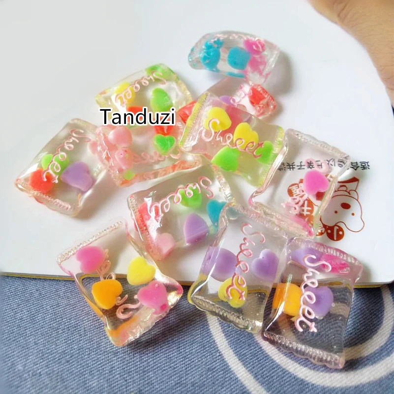 Японские кавайные конфеты Tanduzi 20 шт. с плоской обратной стороной кабошоны