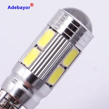 

400X T10 W5W canbus no error 10 SMD 5630 5730 LED Light Wedge Bulb High power led car parking Fog light auto clearance light 12V
