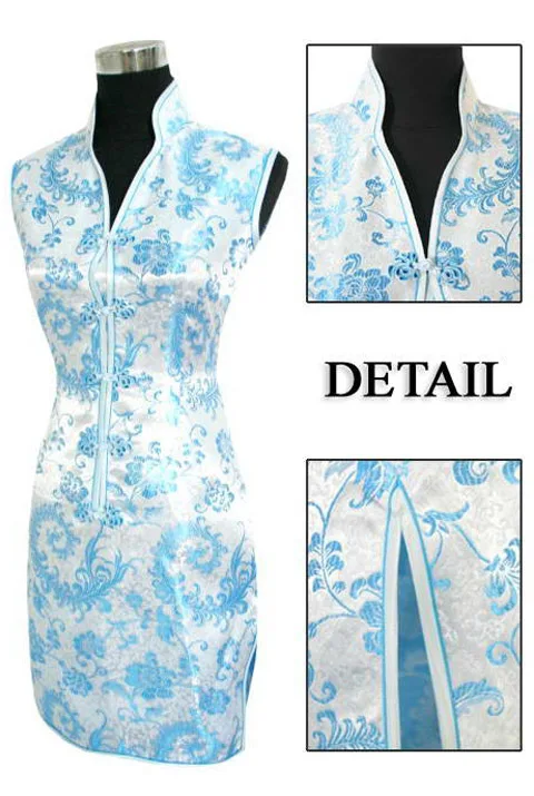 light blue qipao