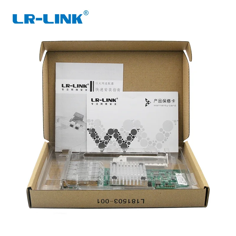 LR-LINK 9704HF-4SFP четырехпортовый PCI-E волоконно-оптический сетевой адаптер Gigabit Ethernet Intel 82580 I340F4/E1G44HF совместимый