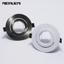 Потолочный Точечный светильник алюминиевый корпус двойное кольцо без источника лампы/одиночное вращение/GU10/MR16 лампа розетка