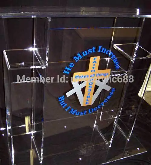 

Free Shipping High Quality Price Reasonable Cheap Clear Acrylic Podium Pulpit Lecternacrylic pulpit
