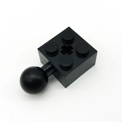 

30 PCS MocTechnic Brick Modified 2 x 2 with Ball and Axle Hole 57909 DIY Building Enlighten Block Bricks Compatible Mecha joint
