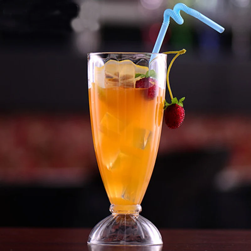 Nice Design Cocktail Glasses with a Tall Stalk, Juice Cup, PC Drink Cup, PC Tea-milk YAB014