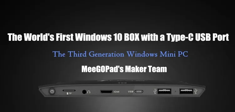 2018 meegopad T09 4 ГБ Оперативная память Тип-C Mini PC Box Windows 10 Intel x5-Z8300 двухдиапазонный Wi-Fi 2,4 г/5 г 1000 Мбит/с LAN Compute Stick