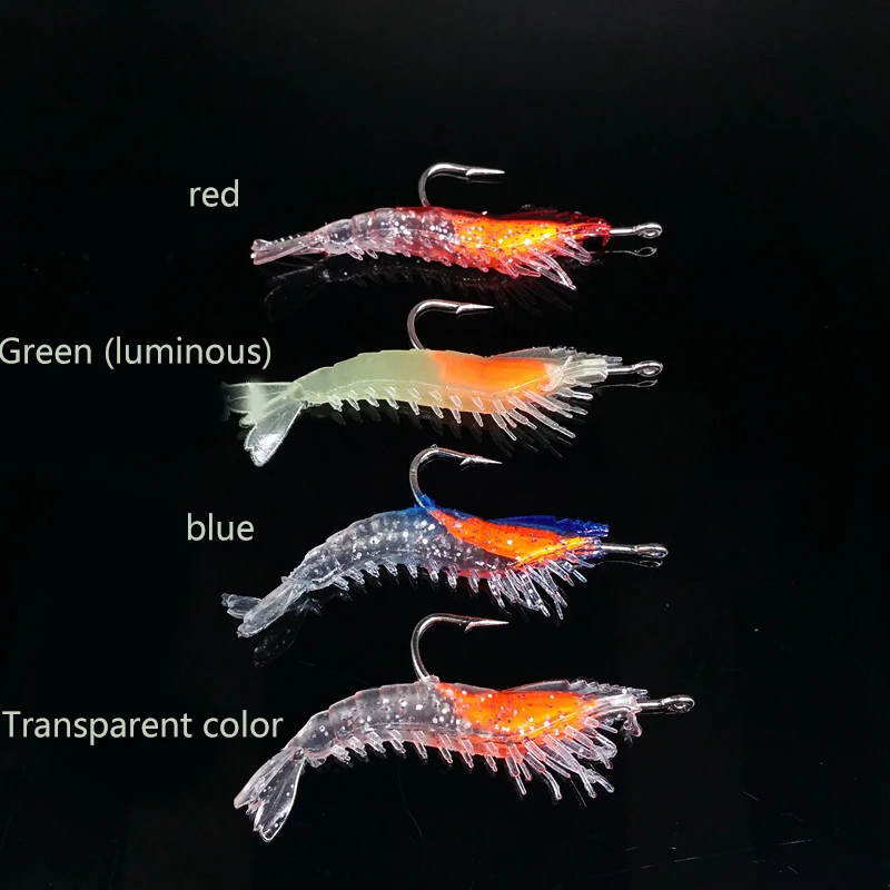 4 PCS suit Lua bait fishing gear 6cm3 g lua shrimp package lead shrimp false bait to bait 4 PCS suit Lua bait fishing gear 6cm3 g lua shrimp package lead shrimp false bait to bait
