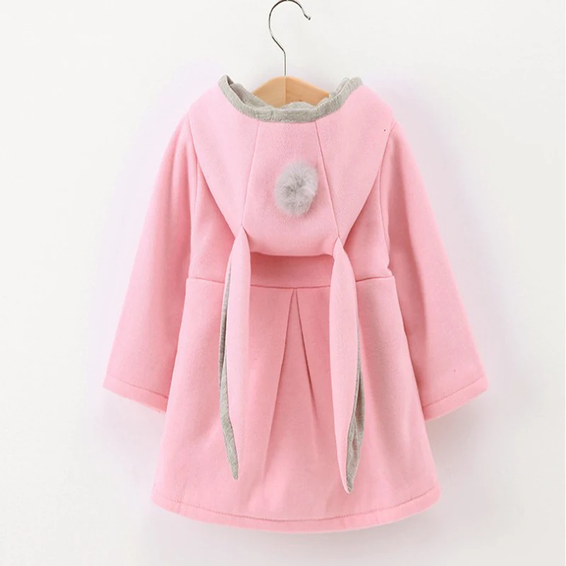 Ears Coat Hooded Keep Warm Wadded Jacket Clothes Cute Rabbit Style Pajamas