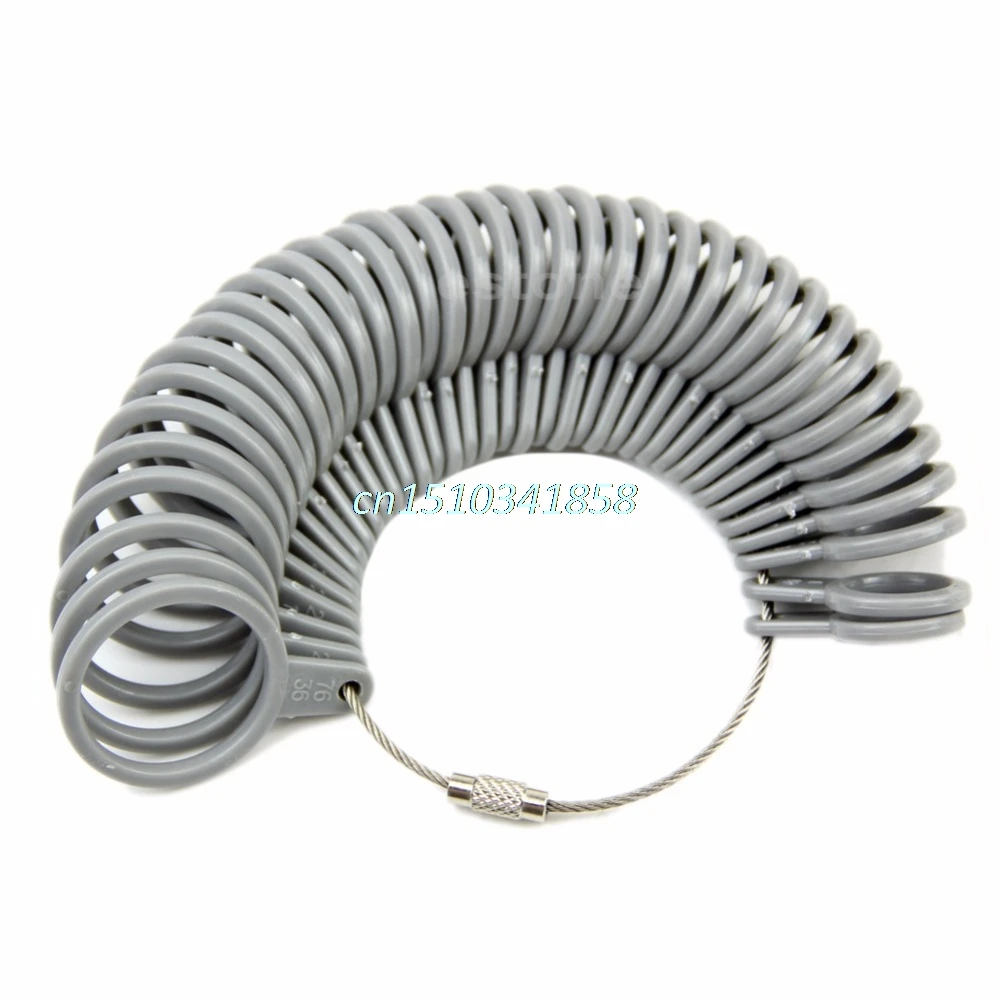 

Finger Ring Sizer Measure Gauge Size Basic Jewelry Tool Plastic Measurement ZB380