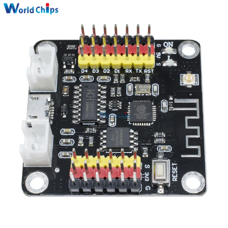 ESP8266 CH340 CH340G Micro USB 5В 3 В 32 битный Wifi беспроводной модуль сильная сеть для Arduino IDE Nodemcu