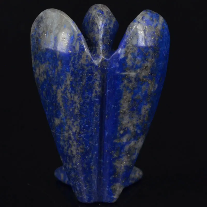 2 Inch Natural Lapisr Gems Carving Angel Statue Lucky Crafts Stone Figurine Chakra Healing Reiki Stone