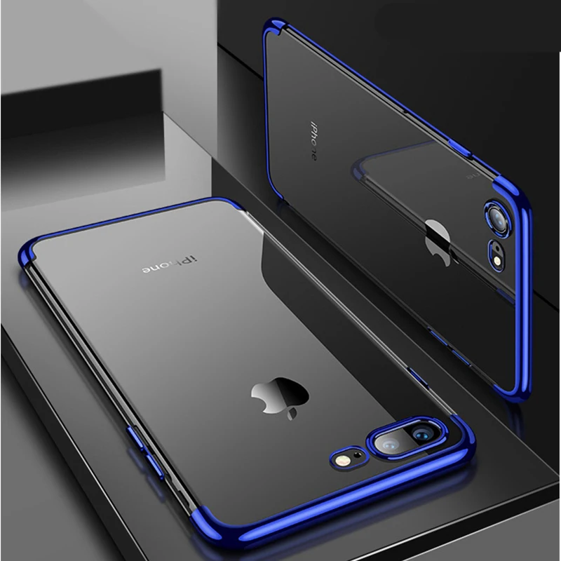 Мягкий чехол с покрытием для iphone X XS MAX XR 10 5 6 6S 7 8 Plus SE прозрачная защитная задняя