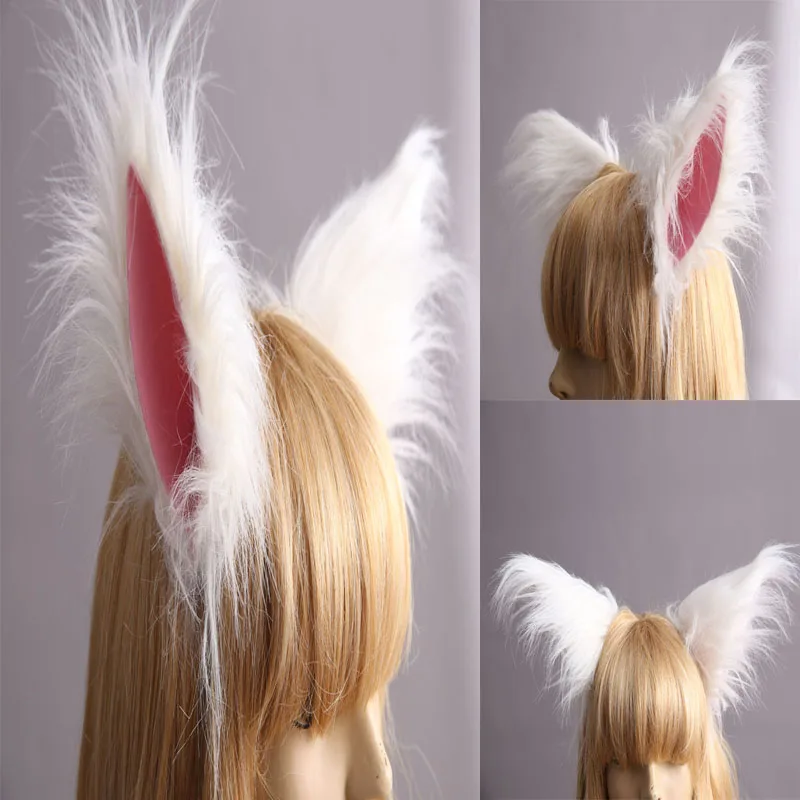 

Inu x Boku SS Secret Service Cosplay Aessories Headwear Ears White Fox Ears Hair Accessories