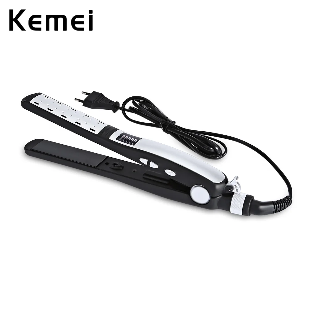 

Kemei 800 40W Professional Hair Straightener LCD Temperature Display AC110-230V Flat Iron Straightening Irons Styling Tools