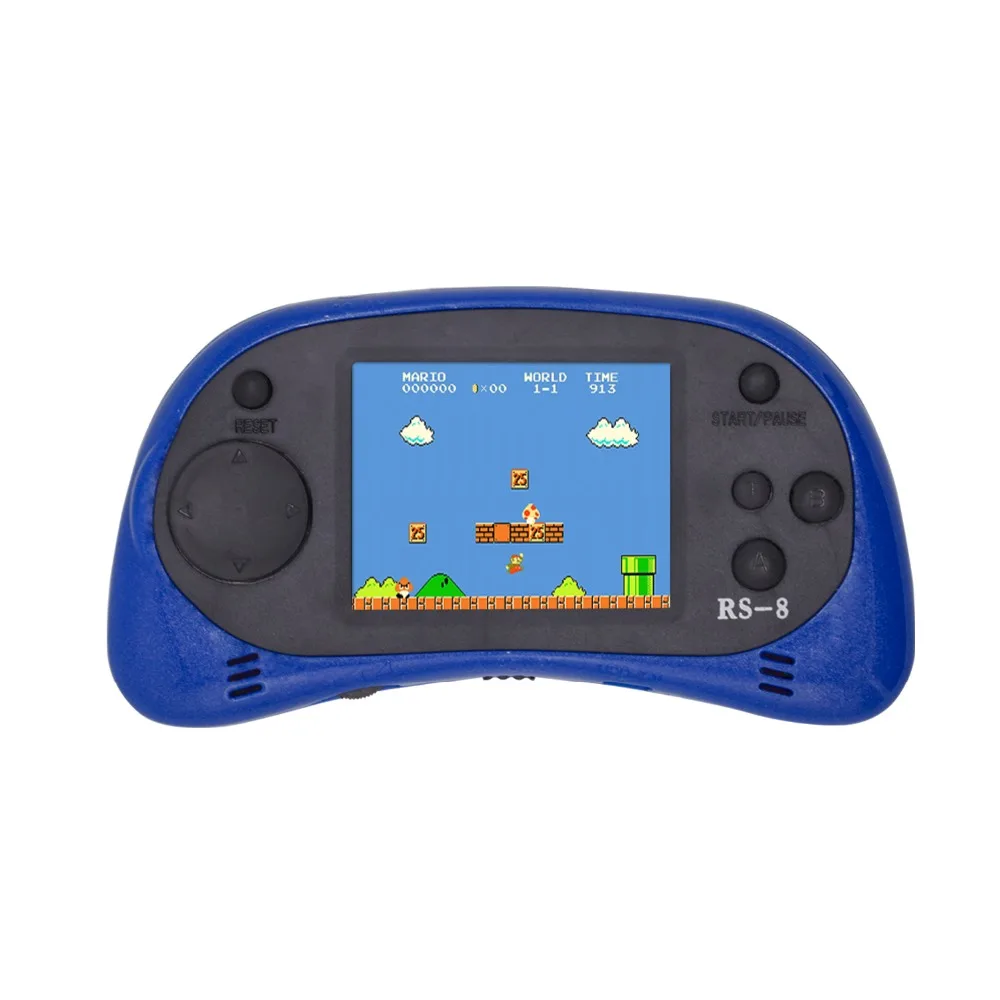 Kids Handheld Game Portable Video Game Player with 200 Games 16 Bit 2.5  Inch Screen Mini Retro Electronic Game Machine ,Best Gift for Child (Blue)