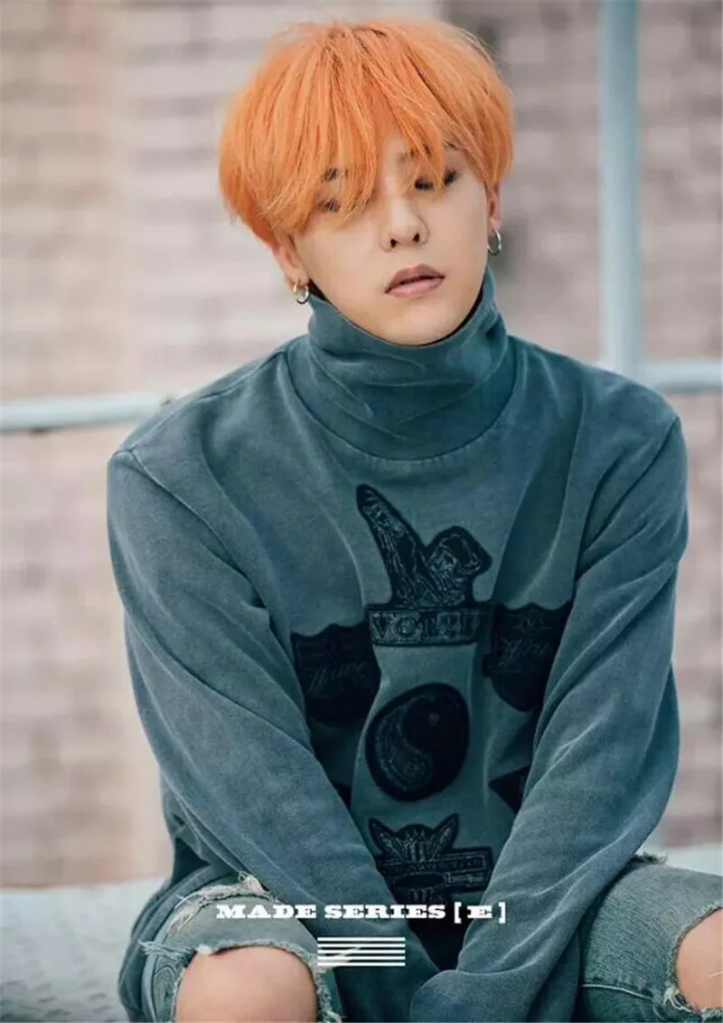 Kpop GD G-Dragon/Женская толстовка BIGBANG новая мужская куртка с высоким воротником |