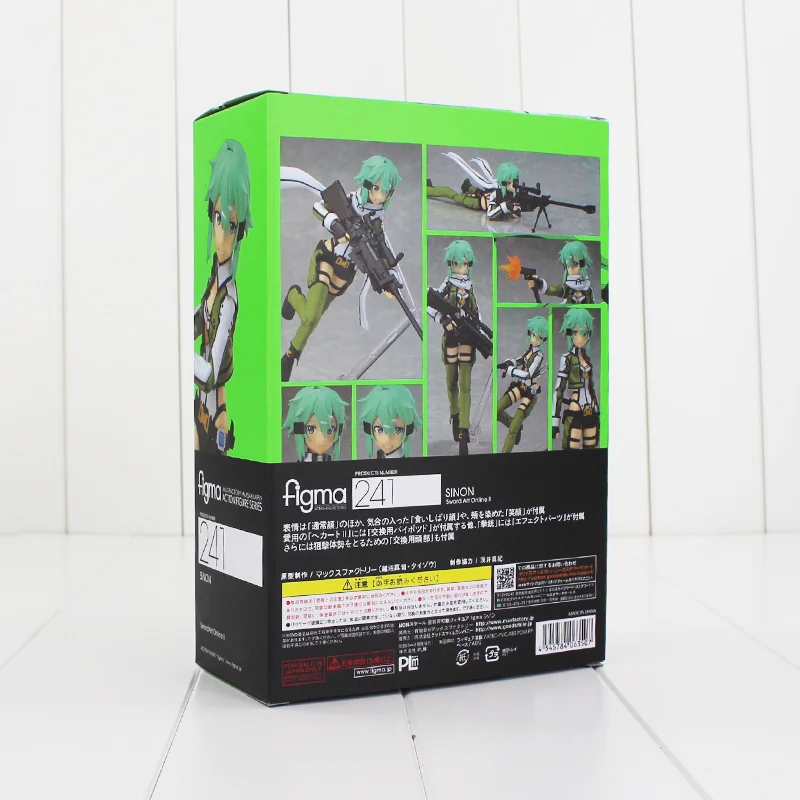 14 см аниме Sword Art Online Asada Shino Sinon Figma ПВХ фигурка Коллекционная модель игрушки