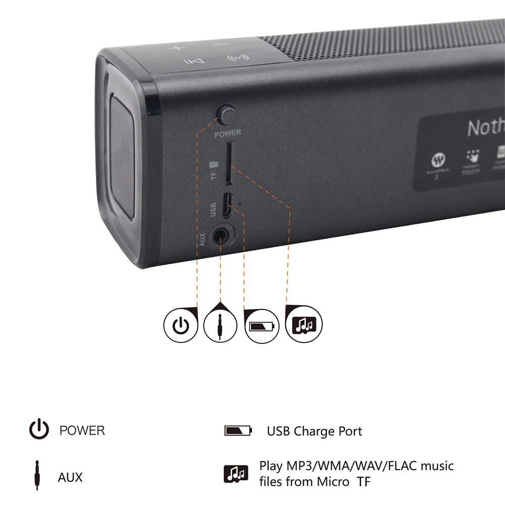 SL 1000S беспроводной Bluetooth динамик сабвуфер стерео Саундбар BT4.1 10 м соединение TF AUX