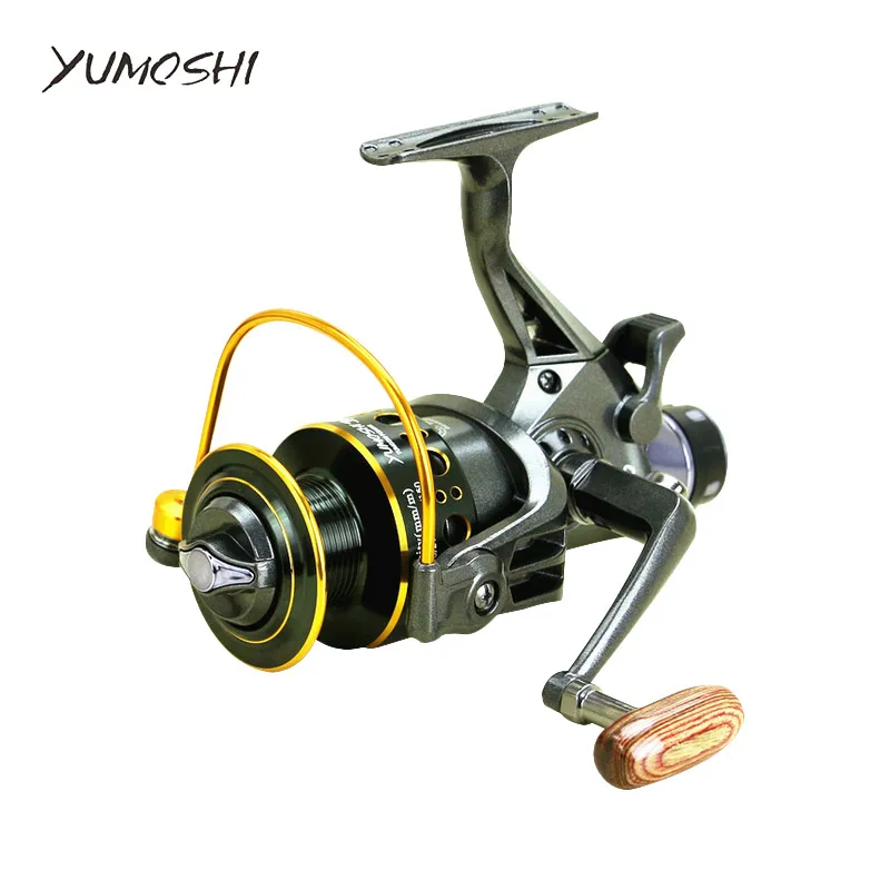 

YUMOSHI fishing reel 5.2:1 10+1BB Front and Rear Drag reels 3000 4000 5000 6000 Spinning wheel type fishing wheel Sea Rock lure