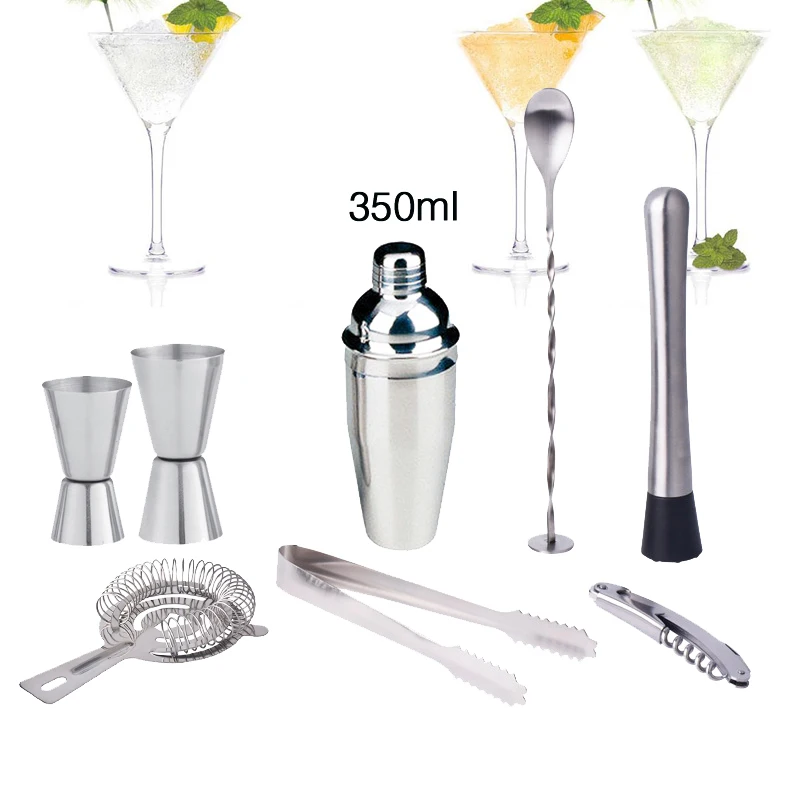 8 Pieces 350ml Cocktail Shakers Boston Vodka Shaker Bpa Free Stainless Steel 304 Highend Whisky