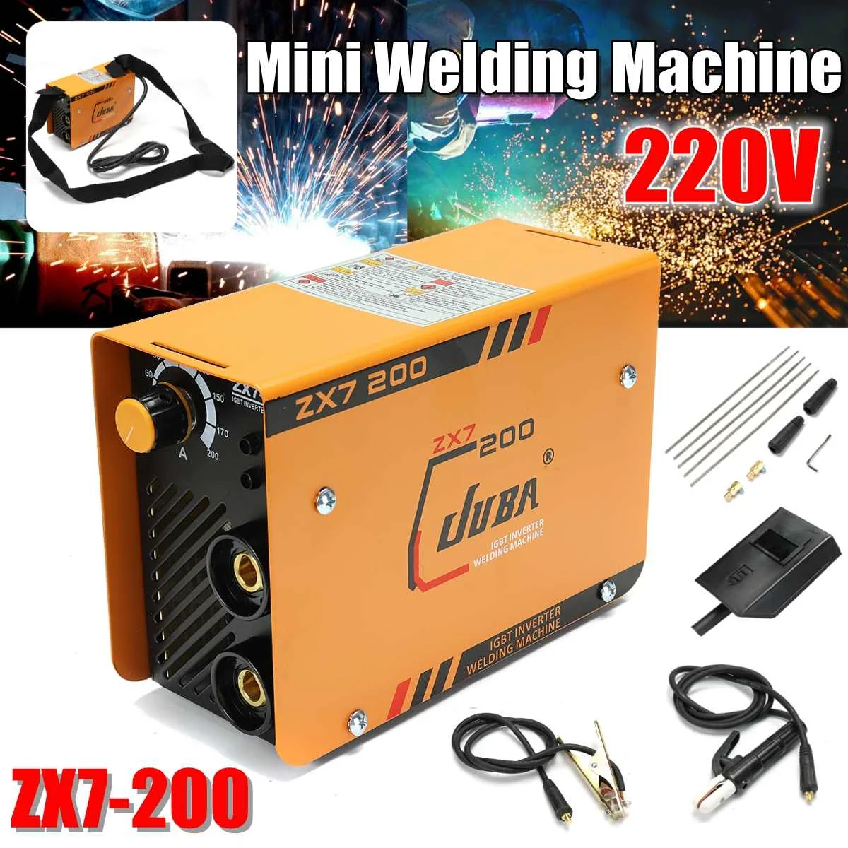 

Mini 220V Inverter AC Arc Welding Machine zx7-200 MMA W elder for Soldering Welding Working and Electric Working