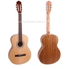 Good quality 39 inch Acoustic Classical guitar With Spruce Top/Walnut Body +Hard case,Classical guitar for beginner Nature matt