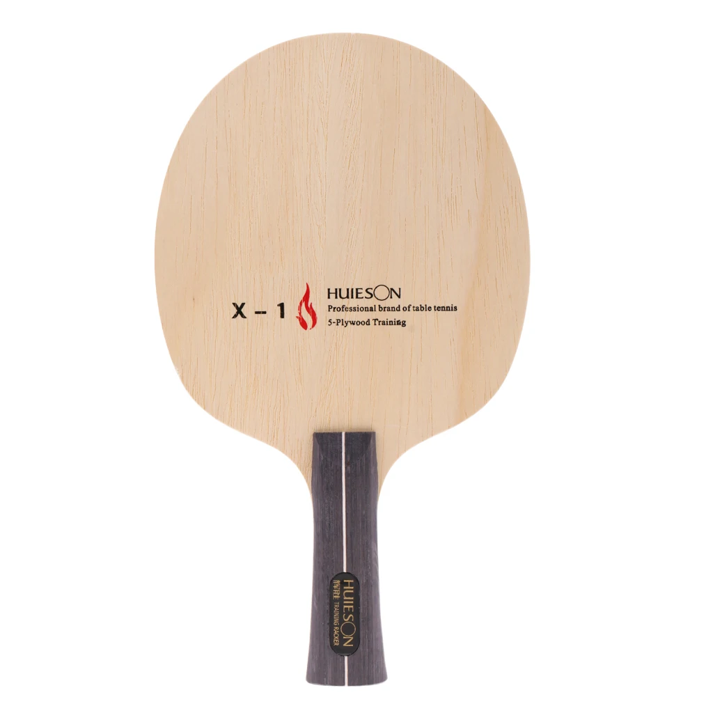 Ракетка для настольного тенниса Perfeclan премиум класса из чистого дерева, ракетка для пинг-понга/весло с длинной ручкой для начинающих тренировок