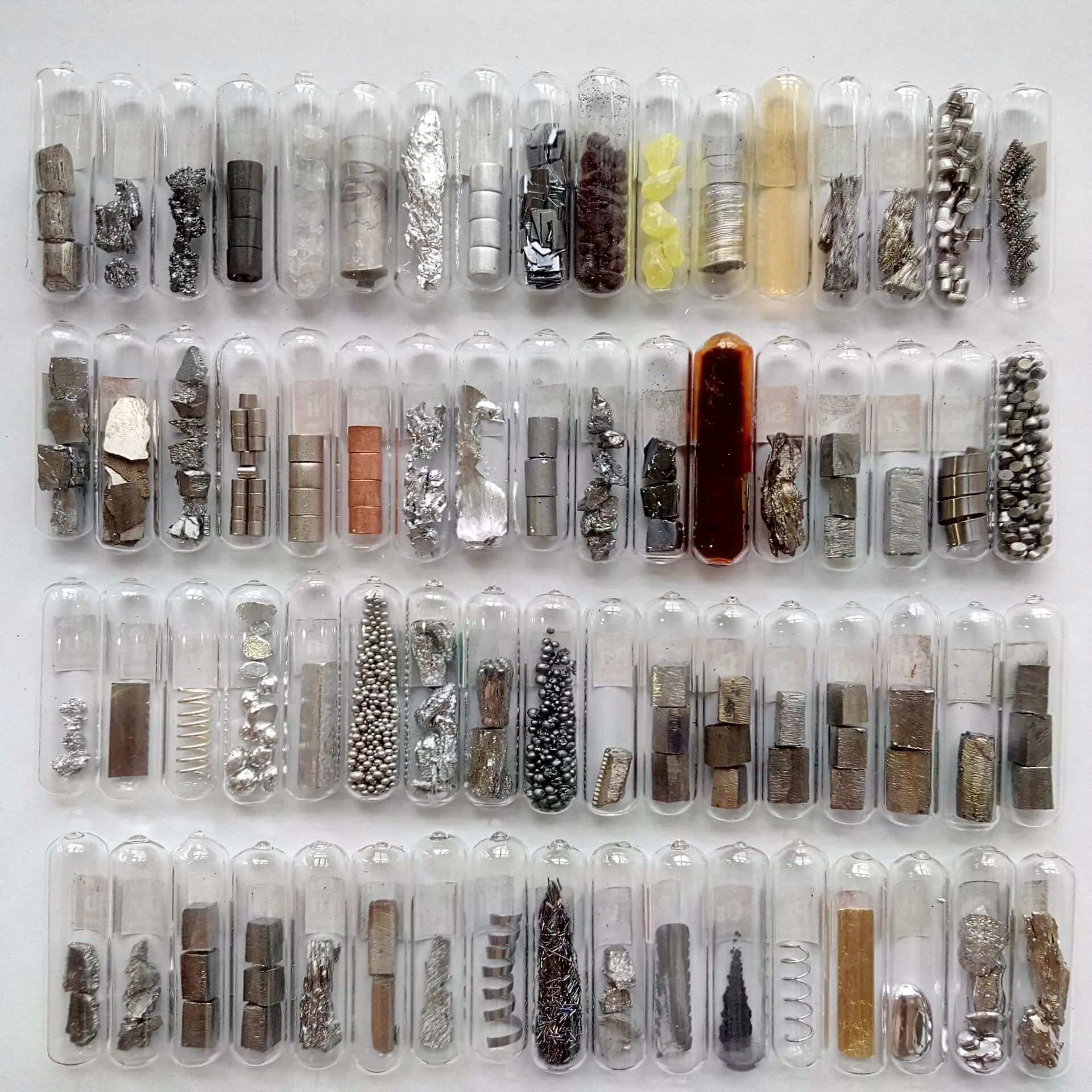 US $550.00 Glass seal element set Mini type 68 kinds metals