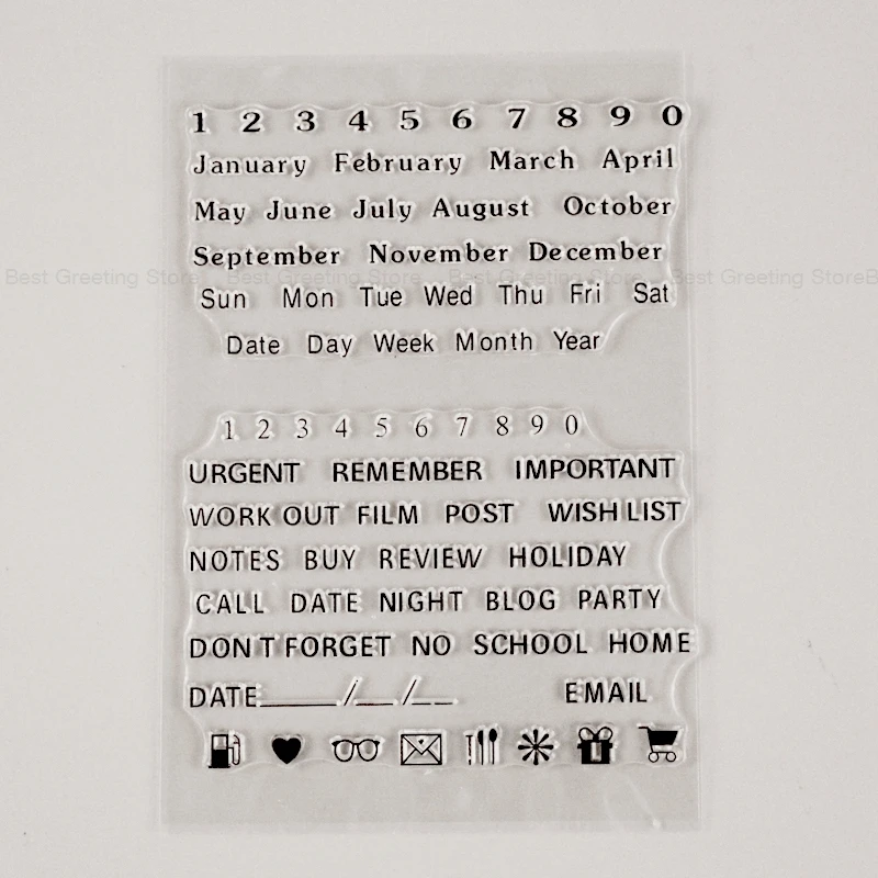 Us 2 58 11 Off Eno Greeting Clear Stamp Transparent Silicone Diy Calendar Planner Stamps Months And Week Bullet Journal Stamps In Stamps From Home Us 2 58 11 Off Eno Greeting Clear Stamp Transparent Silicone Diy Calendar Planner Stamps Months And Week Bullet Journal Stamps In Stamps From Home
