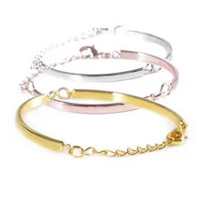 10 шт. модный Регулируемый изогнутый соединитель браслета браслет для DIY браслет фурнитура ювелирный аксессуар