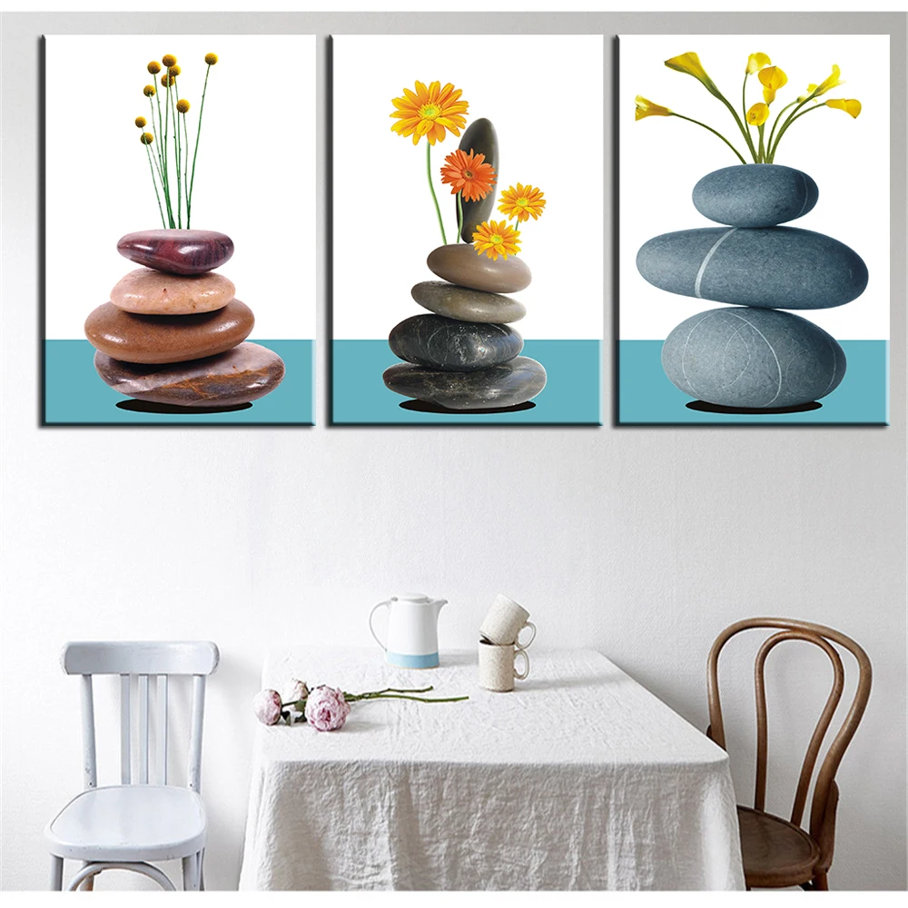 

3 Piece diamond Painting Stone Flower,diamond embroidery square Canvas Wall Art Picture,mosaic Painting Modern for Wall Decor