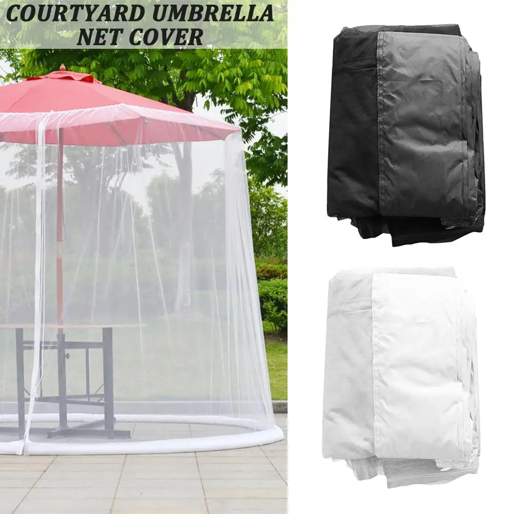 

Courtyard Umbrella Net Cover Anti-mosquito Umbrella Mosquito Account Outside Sun Umbrella Straight Umbrella Net Yarn Cover