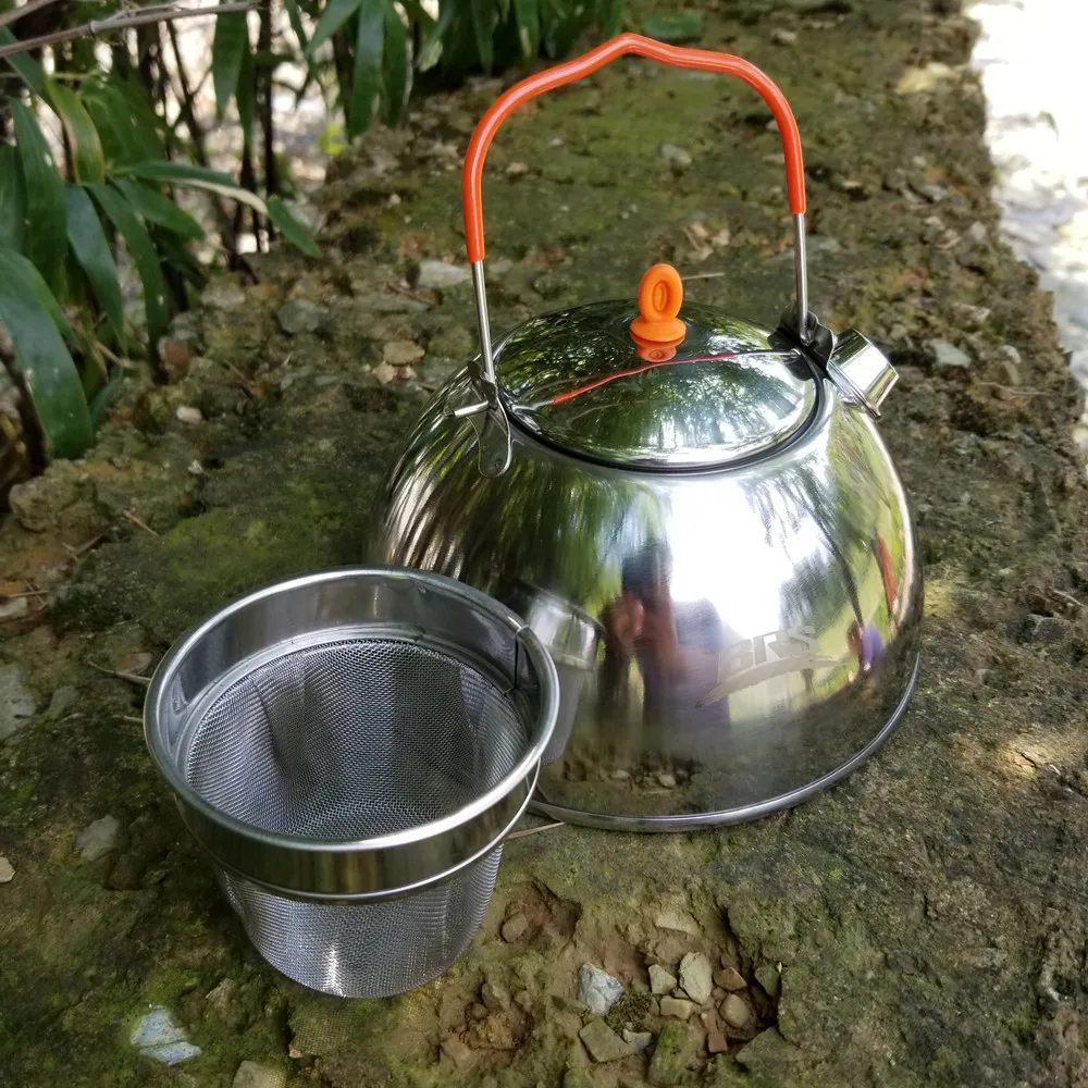 BRS Кофе чайник из нержавеющей стали Открытый Кемпинг воды чайник открытый воды кухонная посуда BRS-TS06 BRS-TS07