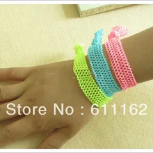 500 шт., 0,7 дюйма, кружевная резинка для волос, детские складные Галстуки для волос, аксессуары для волос, лента для волос, Новинка