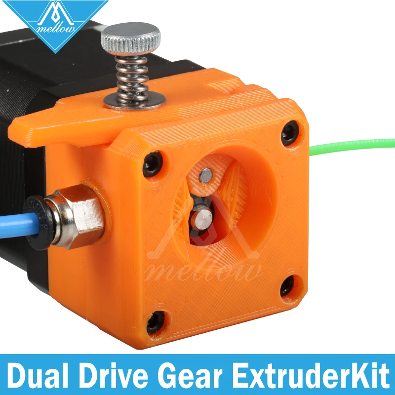 Продажа Mellow Drivegear комплект закаленный двойной привод шестерни экструдер полный комплект клонированный Btech для Prusa i3 3d принтер мини Боуден экструдер