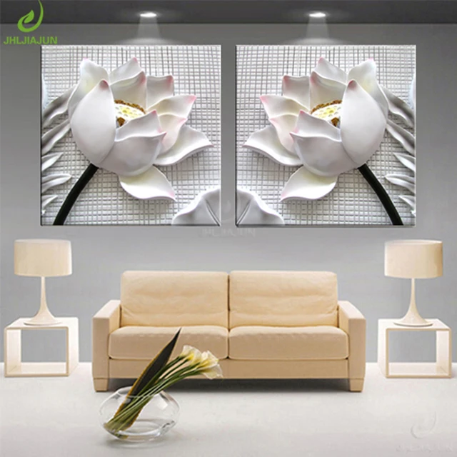Modular Pictures 3D Art Flower Lotus Poster Wall Art Modular Paintings For Kitchen Wall Pictures Living Modular Pictures 3D Art Flower Lotus Poster Wall Art Modular Paintings For Kitchen Wall Pictures Living Room Canvas Painting