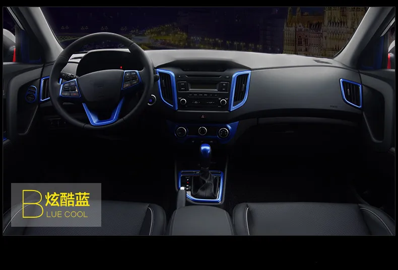 Синий блок управления дверной ручкой для Hyundai iX25 Creta Блок передач центральный