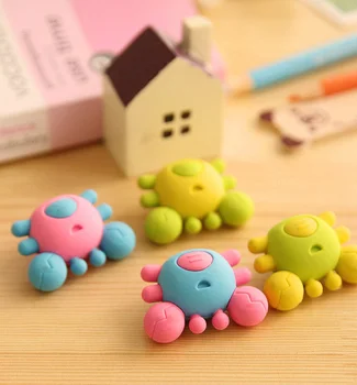 

Kawaii 3d crab Eraser dismountable animal eraser toy Kid Gift School Supply Stationery material escolar escolares papelaria