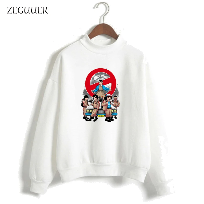 

ZEGUUER Stranger Things Demon Busters Hoodies Women Harajuku Pink Cartoon Sweatshirt Streetwear Fashion Hipster Clothes