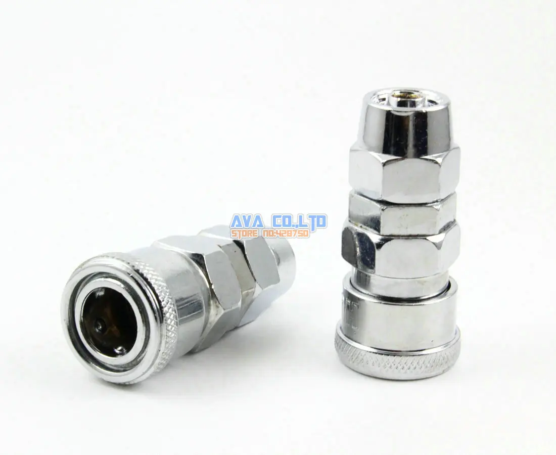 4 Pieces Pneumatic Quick Coupler Socket Connector for 12 * 8mm (OD * ID