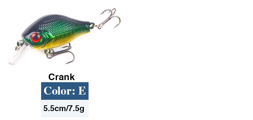 Воблеры для рыбалки, 5,5 см, 9 г, искусственные реалистичные приманки, качественные тройные Крючки, рыболовные снасти Isca