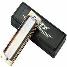 Easttop 10 holes Harmonica Diatonica 10 Mouth Harp T008 Armonica professional Music Instruments Harmonica 12 Keys to choose