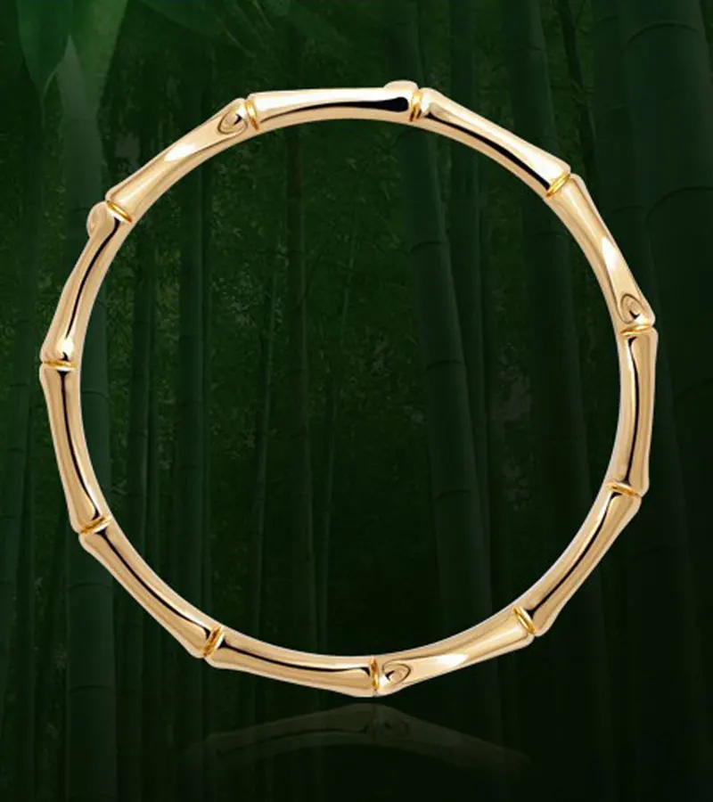 

Bamboo Enamel Bangle | Vintage bamboo bracelet | Stained Bangles | European and American fashion bracelet alloy bamboo
