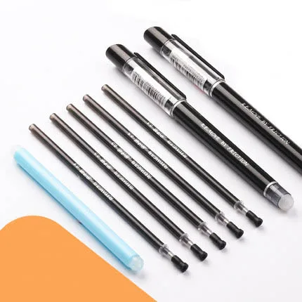 2pen+10refill+eraser black