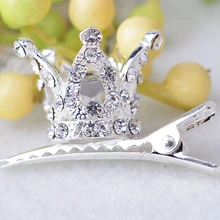 Модные детские аксессуары для волос для девочек милые блестящие стразы заколки для волос Хрустальная корона заколки-пряжки для волос подарок принцессы