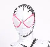 ZentaiHero новая 3D печать Человек-паук Маска Хэллоуин лайкра спандекс супергерой zentai красный человек-паук капюшон с контактные линзы для глаз MK-11 - Цвет: A-1