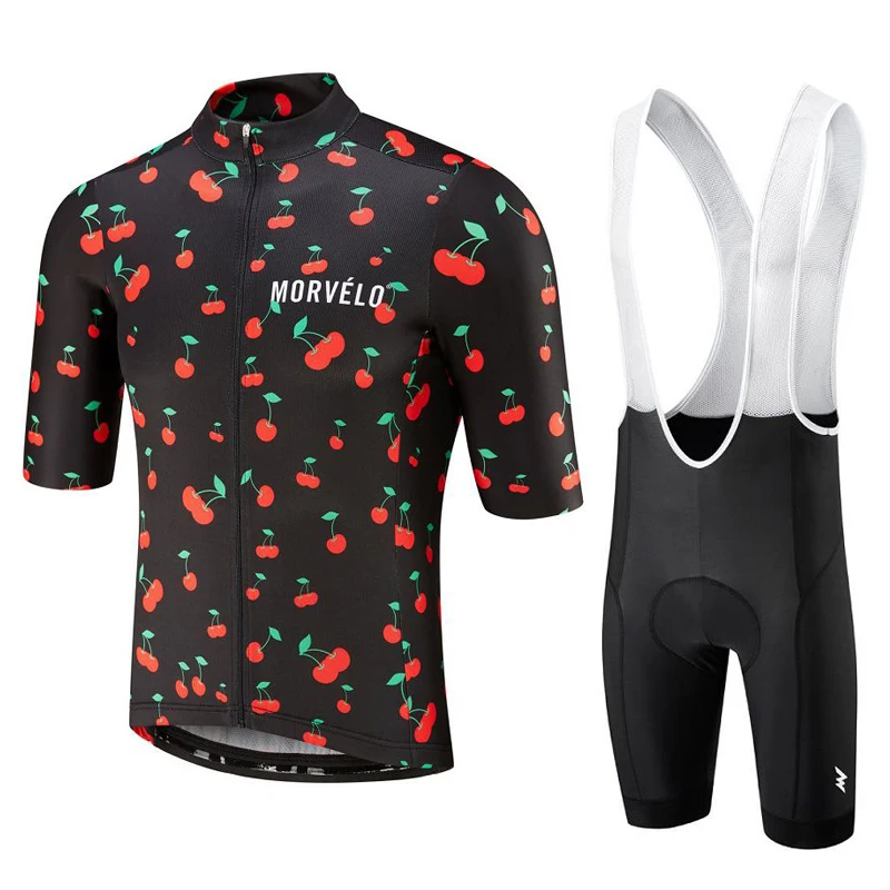 Мужской костюм для велоспорта Morvelo летний комплект из дышащего Джерси с коротким