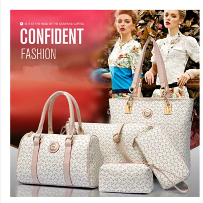 

Fashion Girls Handbags Large Capacity Female Day Clutches for Women Crossbody Bags PU Ladies Shoulder Bags 5 Pcs/set